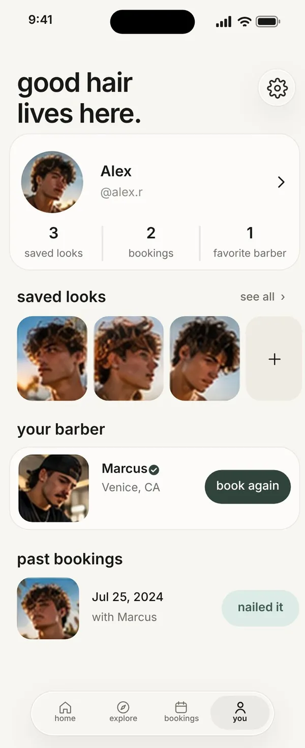 KALOS app screen